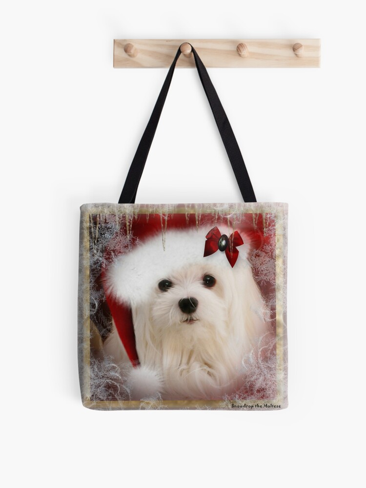 Hermes the Maltese Puppy Tote Bag for Sale by Morag Bates