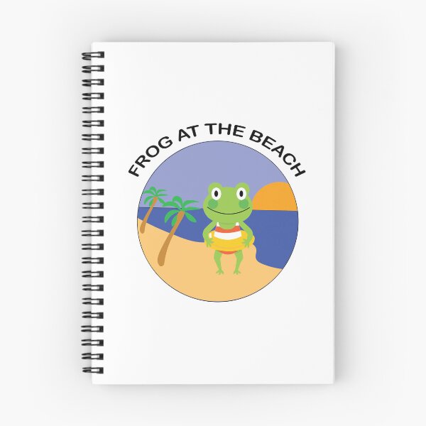 Item preview, PLAYFUL FROG AT THE BEACH DESIGN  designed and sold by DeliveryGeorge.