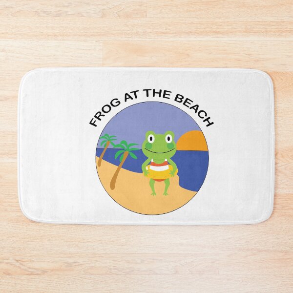 Item preview, PLAYFUL FROG AT THE BEACH DESIGN  designed and sold by DeliveryGeorge.