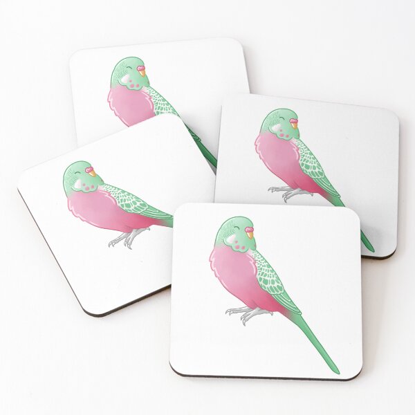 Item preview, Abrosexual Pride Budgie designed and sold by AdoraBirdArt.