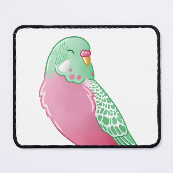 Item preview, Abrosexual Pride Budgie designed and sold by AdoraBirdArt.