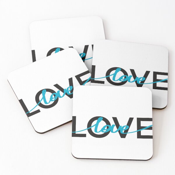 Item preview, Love.  Blue Motivational quote.   Lettering  designed and sold by Drevych-shop.