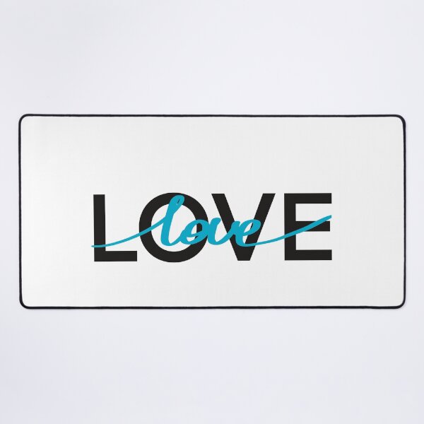 Item preview, Love.  Blue Motivational quote.   Lettering  designed and sold by Drevych-shop.