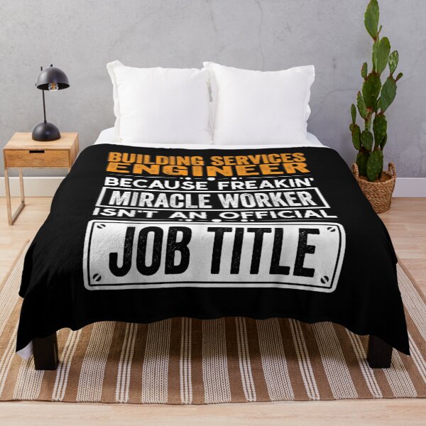 Item preview, Building services engineer Because Freaking Miracle Worker Isn’t an Official Job Title, Building services engineer Christmas Fathers Day shirt designed and sold by xlnv.