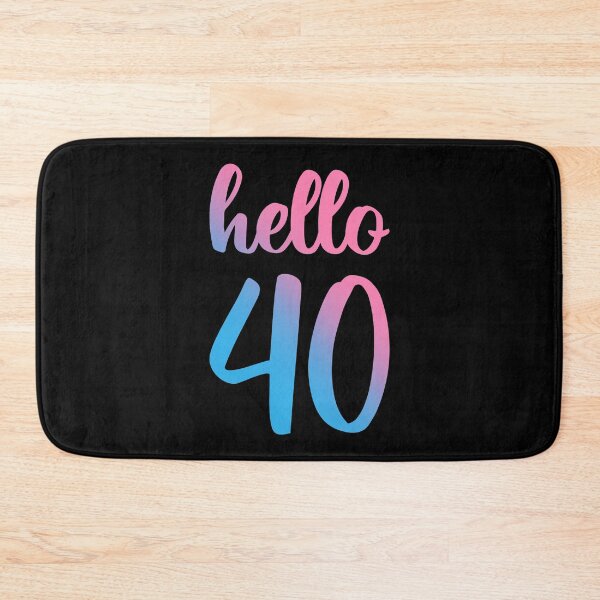Artikelvorschau, Hello Forty II - Geschenk zum 40. Geburtstag entworfen und verkauft von Lemon Pepper.
