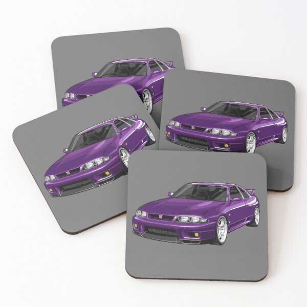 Item preview, Artwork NISSAN Skyline GT-R V-spec R33 purple designed and sold by SketchNinja.