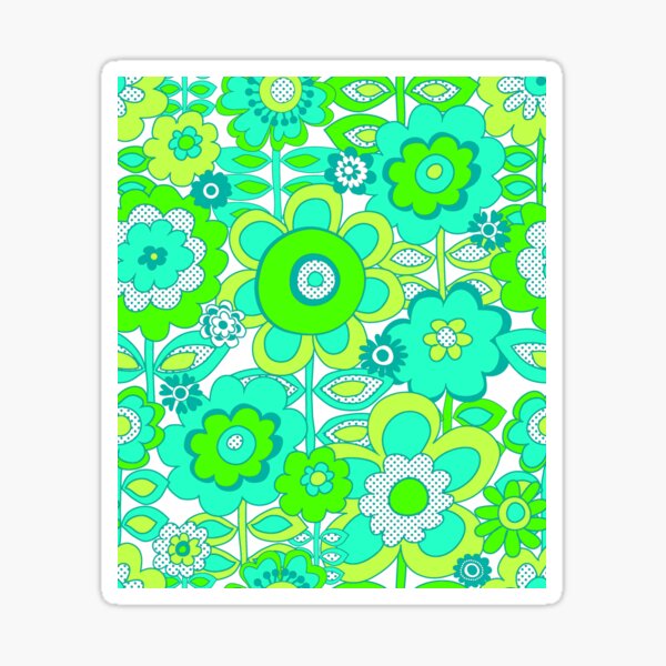 Item preview, 225 Fun Flowers green designed and sold by Cressidacarr.