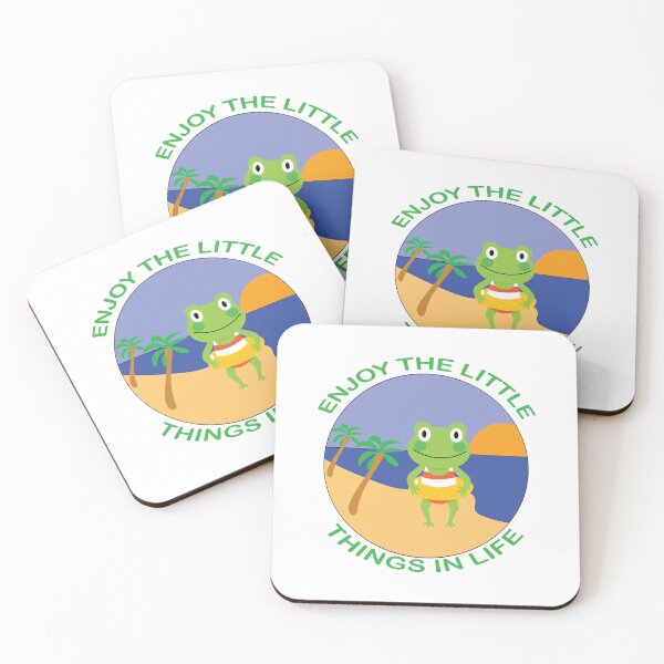 Item preview, ENJOY THE LITTLE THINGS IN LIFE FROG designed and sold by DeliveryGeorge.