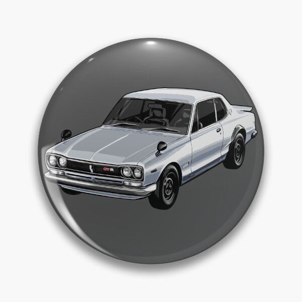 Item preview, Illustrated NISSAN Skyline 2000 GT-R Hard top Graphic Artwork (grey) designed and sold by SketchNinja.