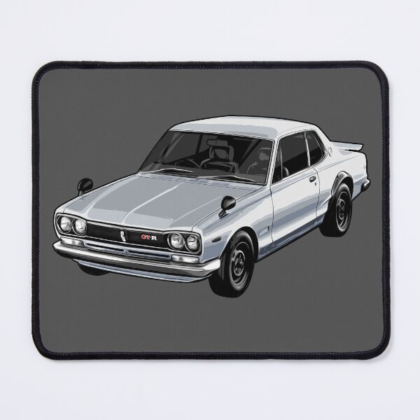 Item preview, Illustrated NISSAN Skyline 2000 GT-R Hard top Graphic Artwork (grey) designed and sold by SketchNinja.