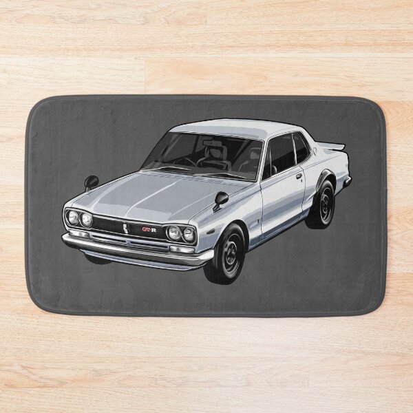 Item preview, Illustrated NISSAN Skyline 2000 GT-R Hard top Graphic Artwork (grey) designed and sold by SketchNinja.