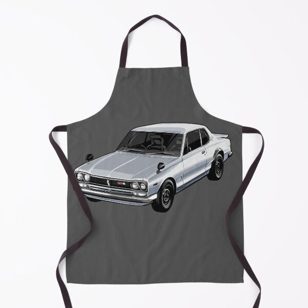 Item preview, Illustrated NISSAN Skyline 2000 GT-R Hard top Graphic Artwork (grey) designed and sold by SketchNinja.