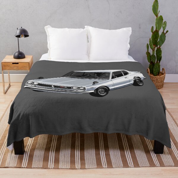 Item preview, Illustrated NISSAN Skyline 2000 GT-R Hard top Graphic Artwork (grey) designed and sold by SketchNinja.