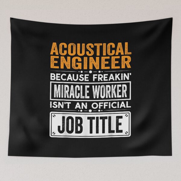 Aperçu de l'œuvre Ingénieur acoustique Parce que Freaking Miracle Worker n'est pas un titre de poste officiel, Ingénieur acoustique Chemise de la fête des pères de Noël créée et vendue par xlnv.