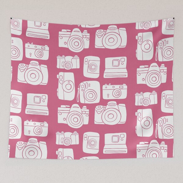 Item preview, cameras pink background designed and sold by MaddaMom.