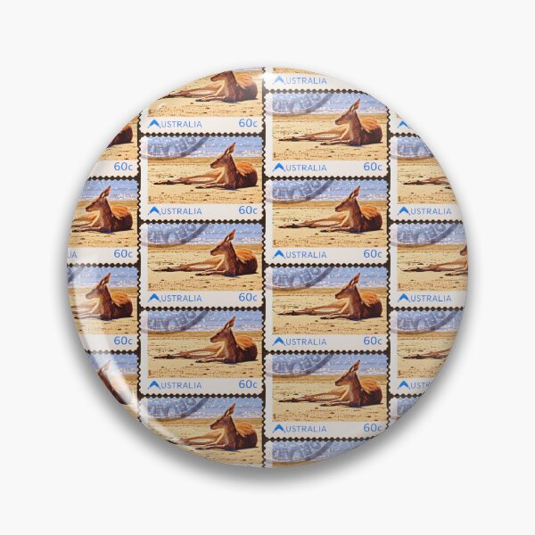 Item preview, 60c Photo of Kangaroo at beach Stamp designed and sold by 2AGoodHome.