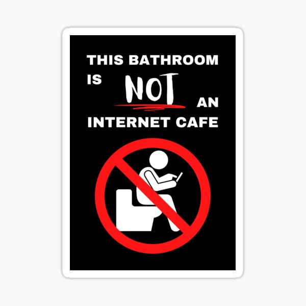 Artikel-Vorschau von Dieses Badezimmer ist kein Internetcafé, designt und verkauft von Caregiverology.