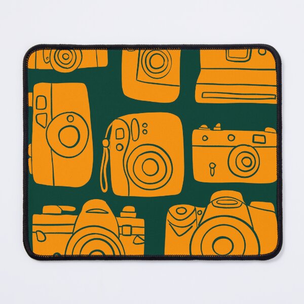 Item preview, cameras orange and dark background designed and sold by MaddaMom.