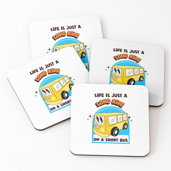 Item preview, Riding the Short Bus for Life Funny Colorful Design designed and sold by MyJojoBean.