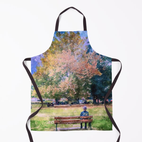 Item preview, Contemplating Autumn at Victory Park Watercolor designed and sold by Steven Jodoin.