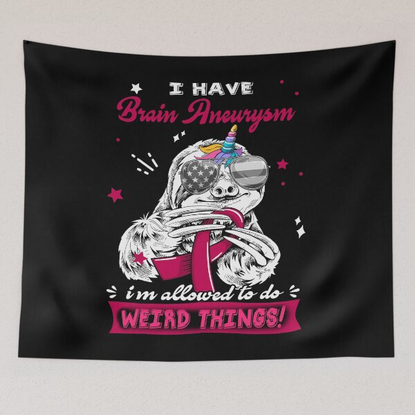 Item preview, Funny Sloth I Have Brain Aneurysm I'm Allowed To Do Weird Things designed and sold by Kohend.