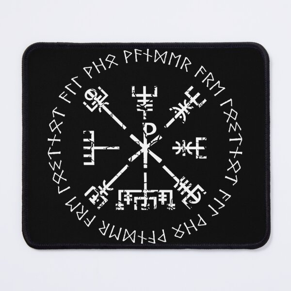 Item preview, Vegvisir Viking Runic Compass - Not All Who Wander are Lost. - White designed and sold by kuenzicreative.