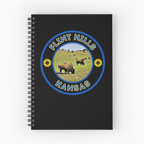 Item preview, Flint Hills Kansas Bison Blue/Gold designed and sold by MojaveTradePost.
