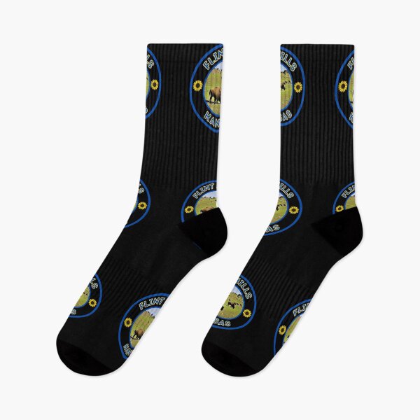 Item preview, Flint Hills Kansas Bison Blue/Gold designed and sold by MojaveTradePost.