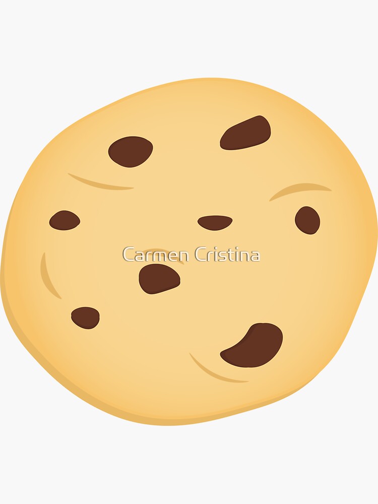 Chocolate Chip Cookie Sticker For Sale By Carmentyrrell Redbubble