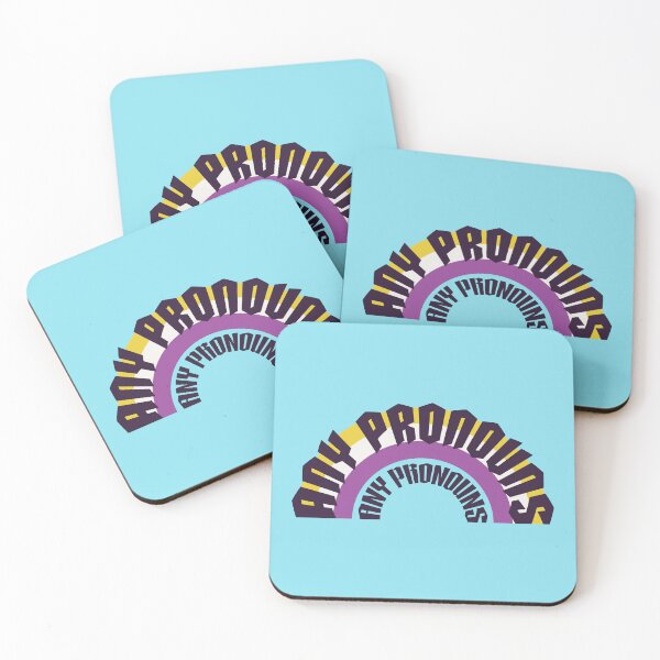 Item preview,  ANY PRONOUNS nonbinary rainbow designed and sold by seraphmars.