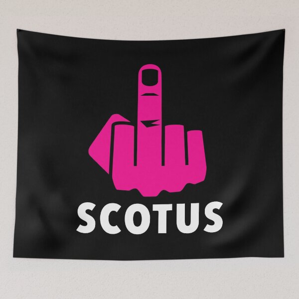 Item preview, FCK Scotus - censored with middle finger - hot pink white designed and sold by Thelittlelord.