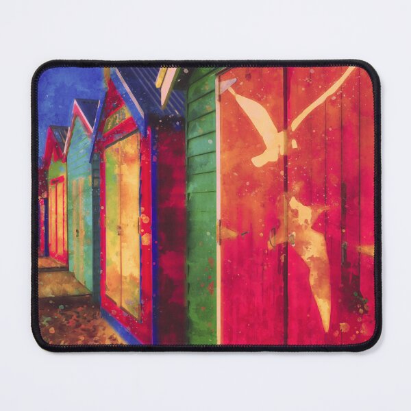 Item preview, Brighton Bath Huts Watercolor designed and sold by Steven Jodoin.