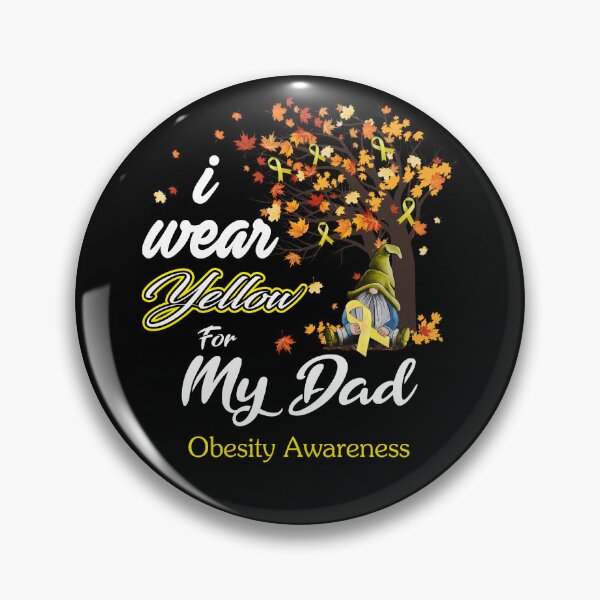 Item preview, Obesity Awareness Ribbon Tree I Wear Yellow For My Dad designed and sold by Hatjar.
