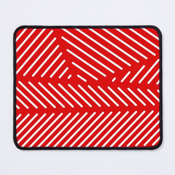 Item preview, Red and White Minimal Diagonal Line Patch Pattern  designed and sold by patternsoup.