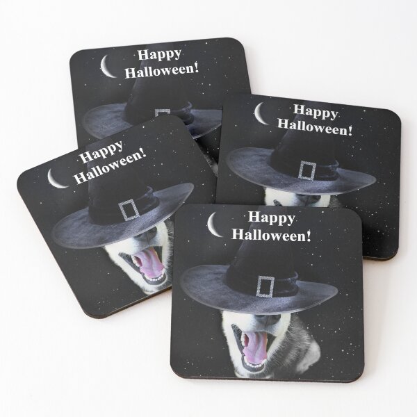 Item preview, Halloween Cute Witchy Husky Dog and Moon Magical Mystical  designed and sold by Stephanie Laird.