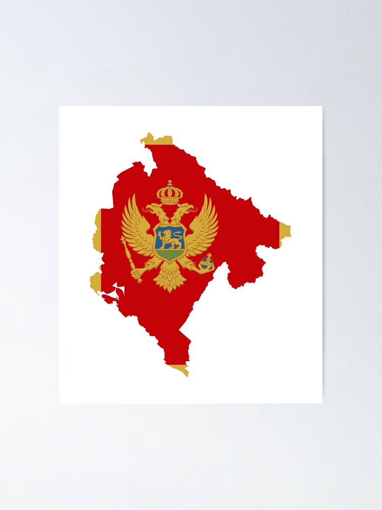 Flagge Von Montenegro Poster Von National Flags Redbubble