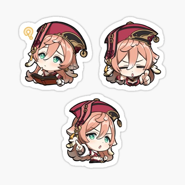 Item preview, Chibi Yanfei Pack - Genshin Impact designed and sold by 1umynst.