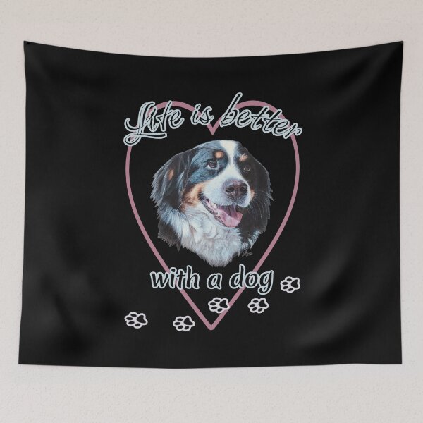 Item preview, Love is better with a dog | dog quote designed and sold by NathBros.