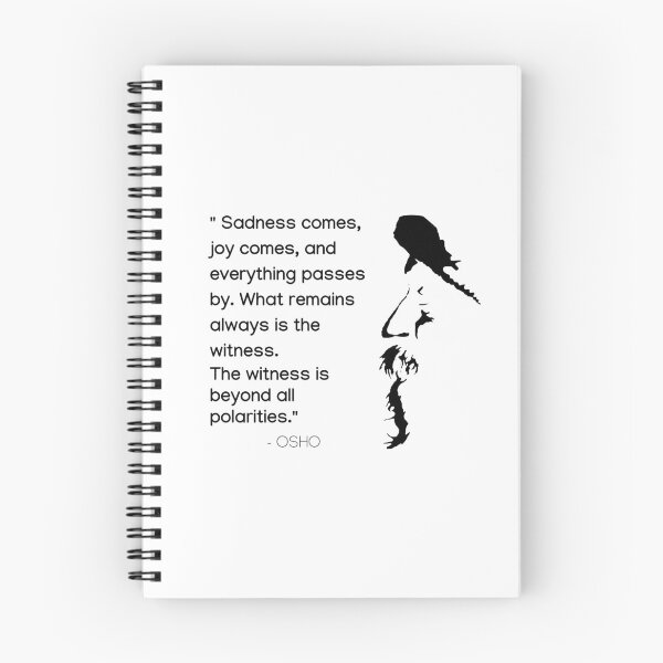 Item preview, The witness is beyond all polarities ... Osho Quote – To Turn You Outside In! - text design designed and sold by RetComly.