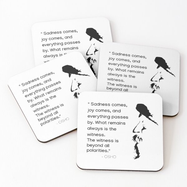 Item preview, The witness is beyond all polarities ... Osho Quote – To Turn You Outside In! - text design designed and sold by RetComly.