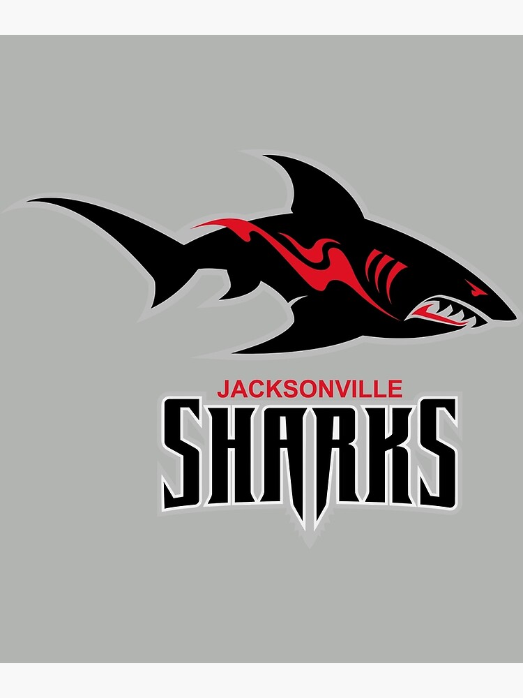 "Jacksonville Sharks" Poster for Sale by junior1shirt Redbubble