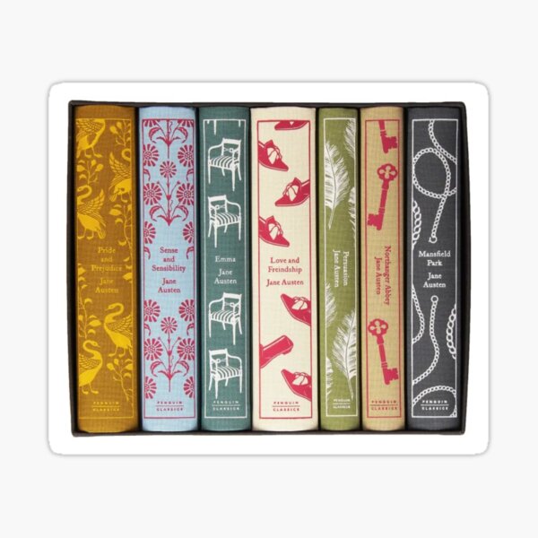 Item preview, Jane Austen Special Edition Shelf Sticker designed and sold by Words and Wit Shop.