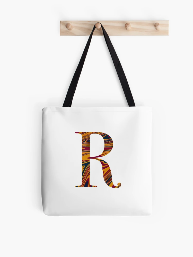 Thumbnail 1 of 2, Tote Bag, Marbled Letter R designed and sold by PathfinderCP.