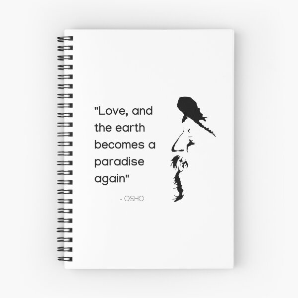 Item preview, Love, and the earth becomes a paradise again ... Osho Quote – To Turn You Outside In! - text design designed and sold by RetComly.