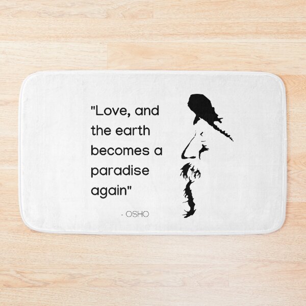 Item preview, Love, and the earth becomes a paradise again ... Osho Quote – To Turn You Outside In! - text design designed and sold by RetComly.