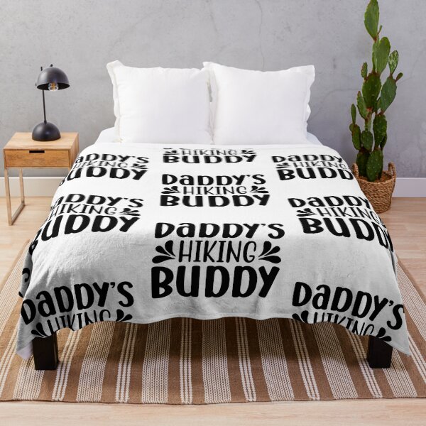 Item preview, Daddy's Hiking Budy I love Camping Hiking Camping Tree Mountains Tent Art Design Happy Apparel Essential Inspiration Joy Mood Funny designed and sold by DesignByHeartUK.