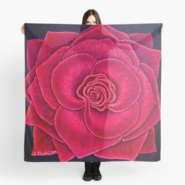 Red Rose, rose print, red rose design Scarf