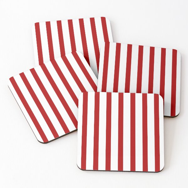 Item preview, Red Vertical Stripes - Red and White Striped designed and sold by Minimalist Quotes and Sayings.