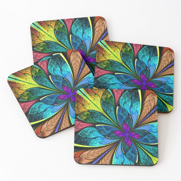 Item preview, Vibrant and colorful glass like flower designed and sold by FGCART.