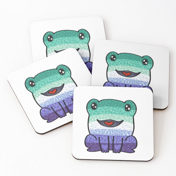 Item preview, Gay Men Pride Confetti Frog designed and sold by brokumasu.